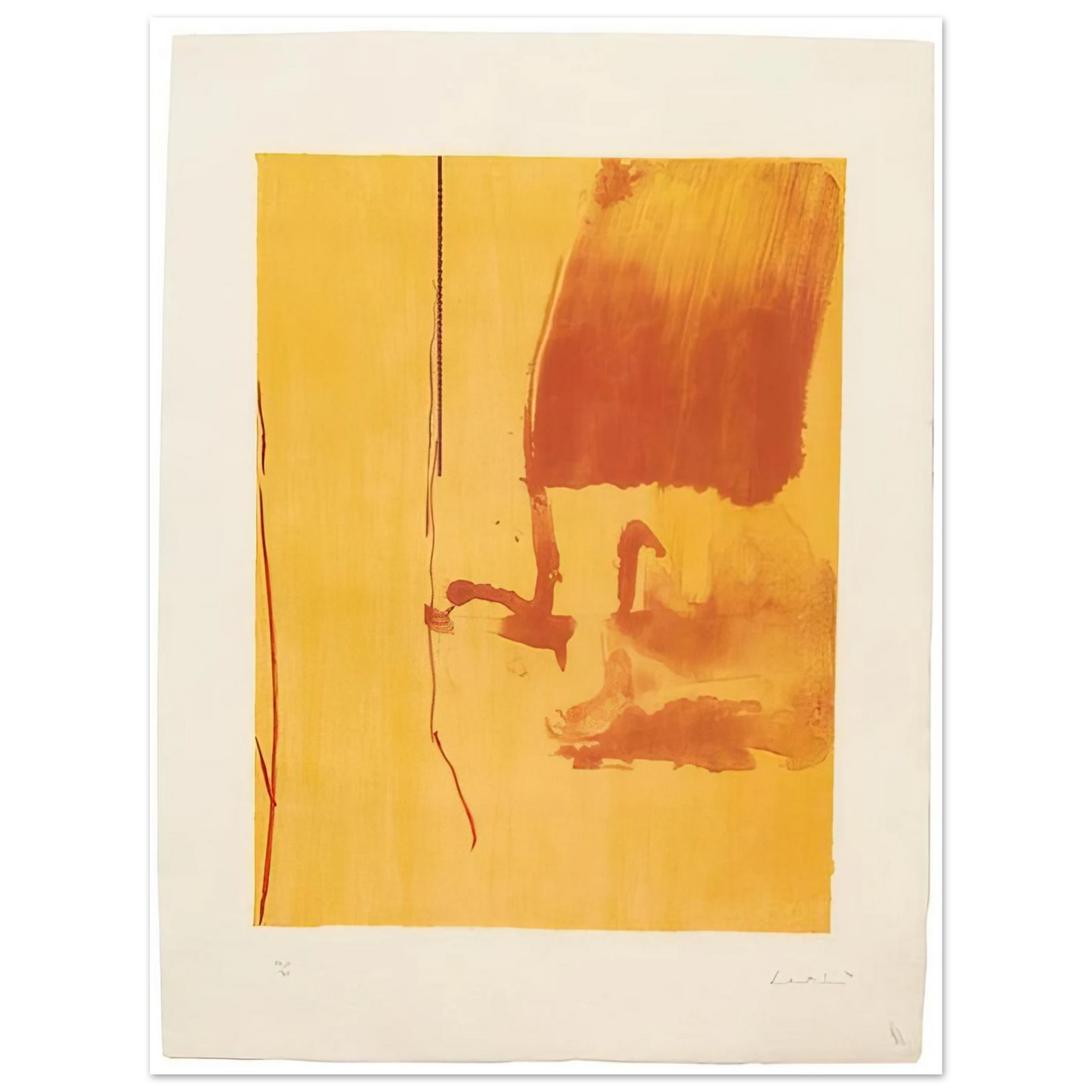Helen Frankenthaler - Harvest - 1976 Wall art - 30x45 cm / 12x18 inches - Fine Art Poster-canvas - -