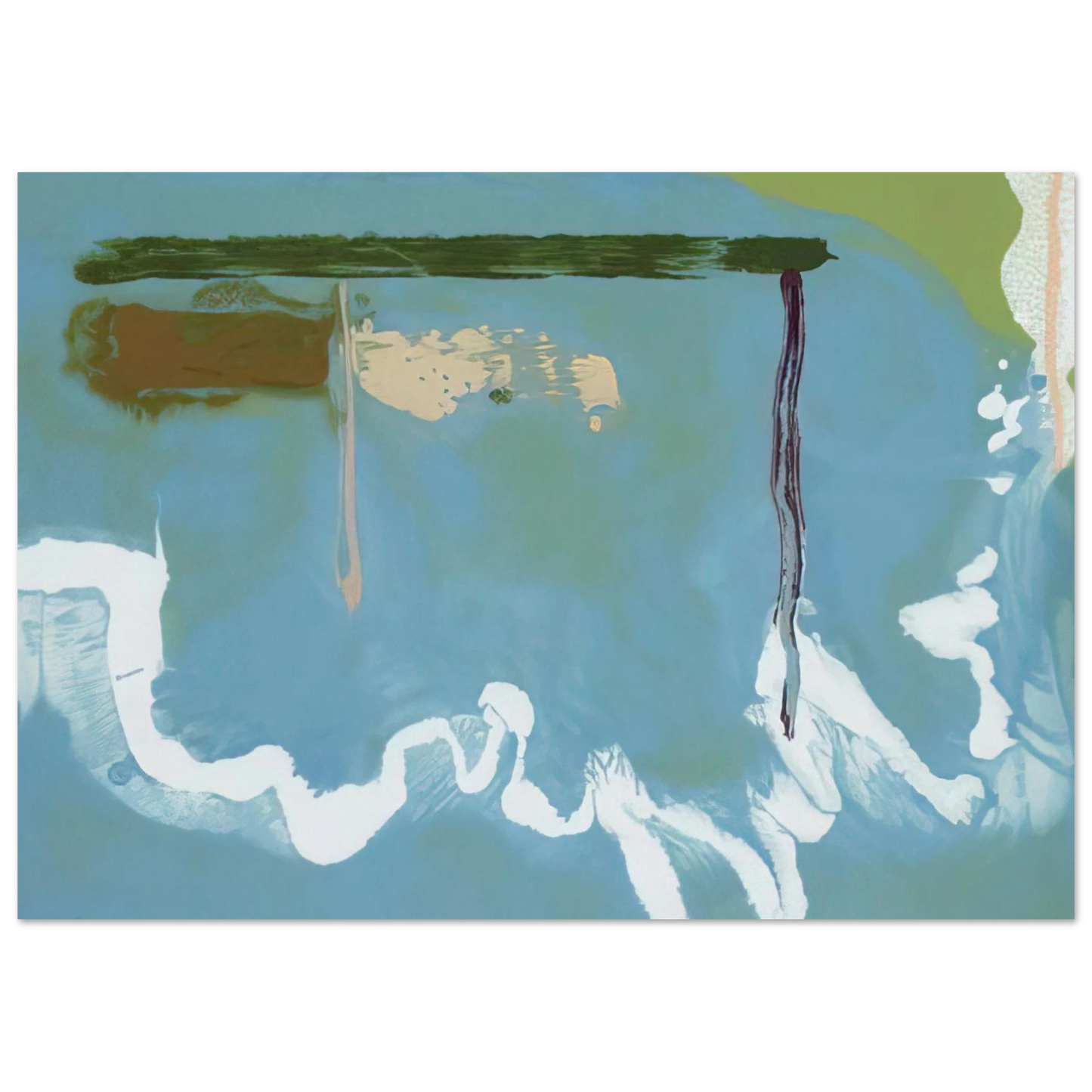 Helen Frankenthaler - Skywriting - 1997 Wall art - 20x25 cm / 8x10 inches - Fine Art Poster-canvas - -