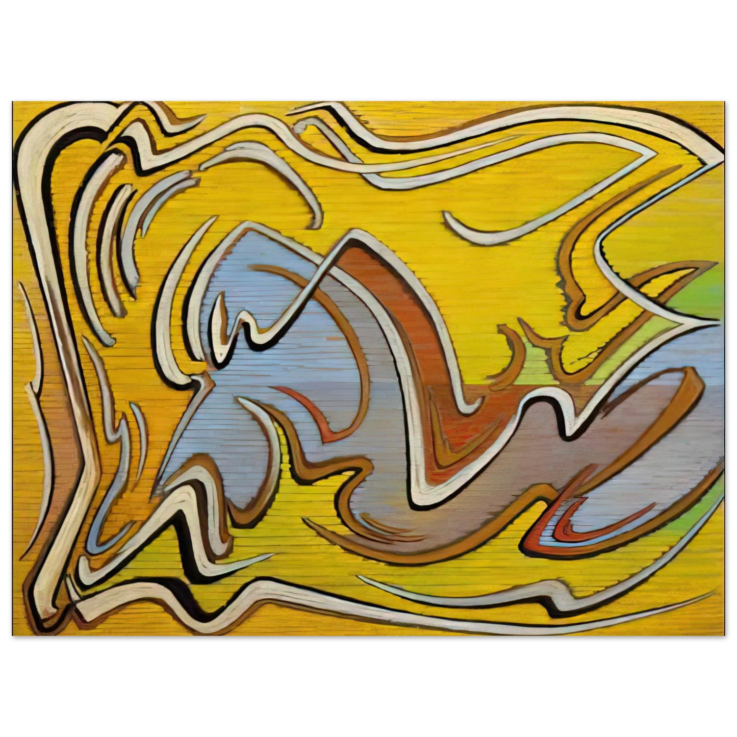 Lawren Harris - Calligraph Forming - 1958  75x100 cm / 30x40inches Fine Art Poster