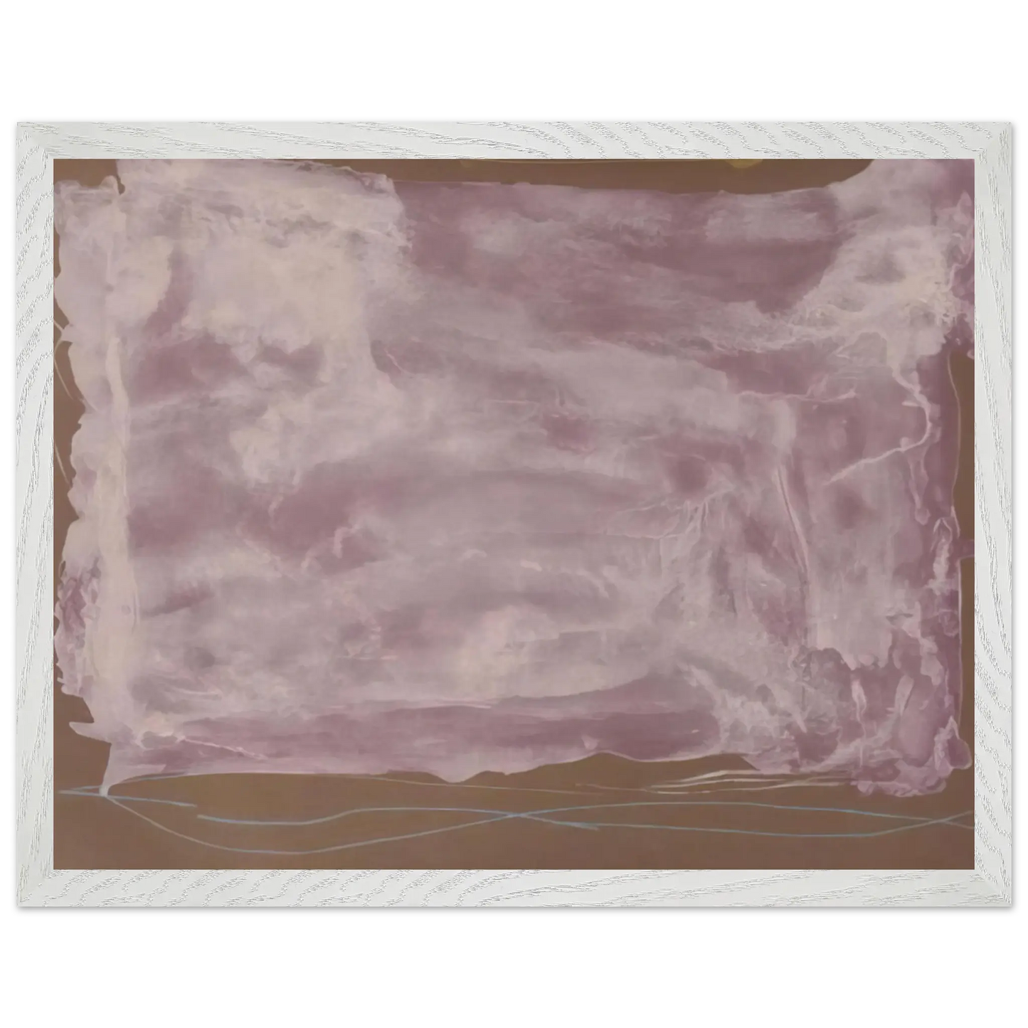 Helen Frankenthaler - Soho Dreams - 1987 Wall art - 28x43  cm / XL (11x17 Inches) - Premium Wooden Framed Poster With Fine Art Paper - Black frame
