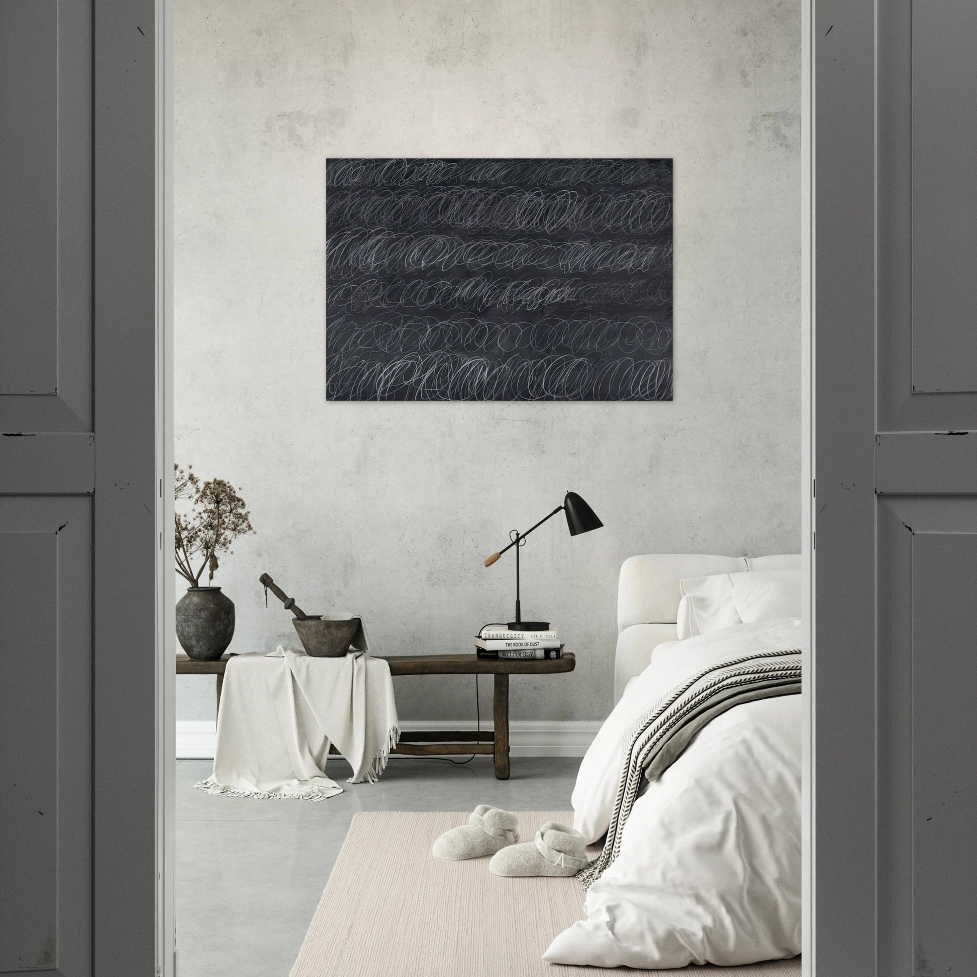 Cold Stream - Cy Twombly Brushed Aluminum Print - 70x100 cm / 28x40 inches | Cy Twombly Aluminum Print | Cy Twombly Prints