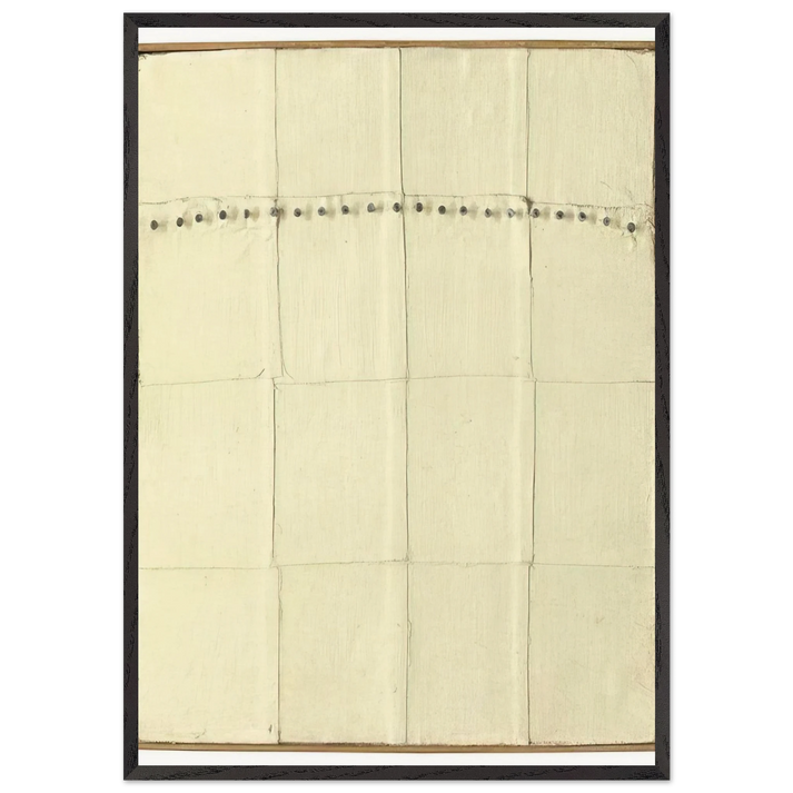 Homage to Greece - Agnes Martin 70x100 cm / 28x40 inches Framed Art Print – Black Wooden Frame