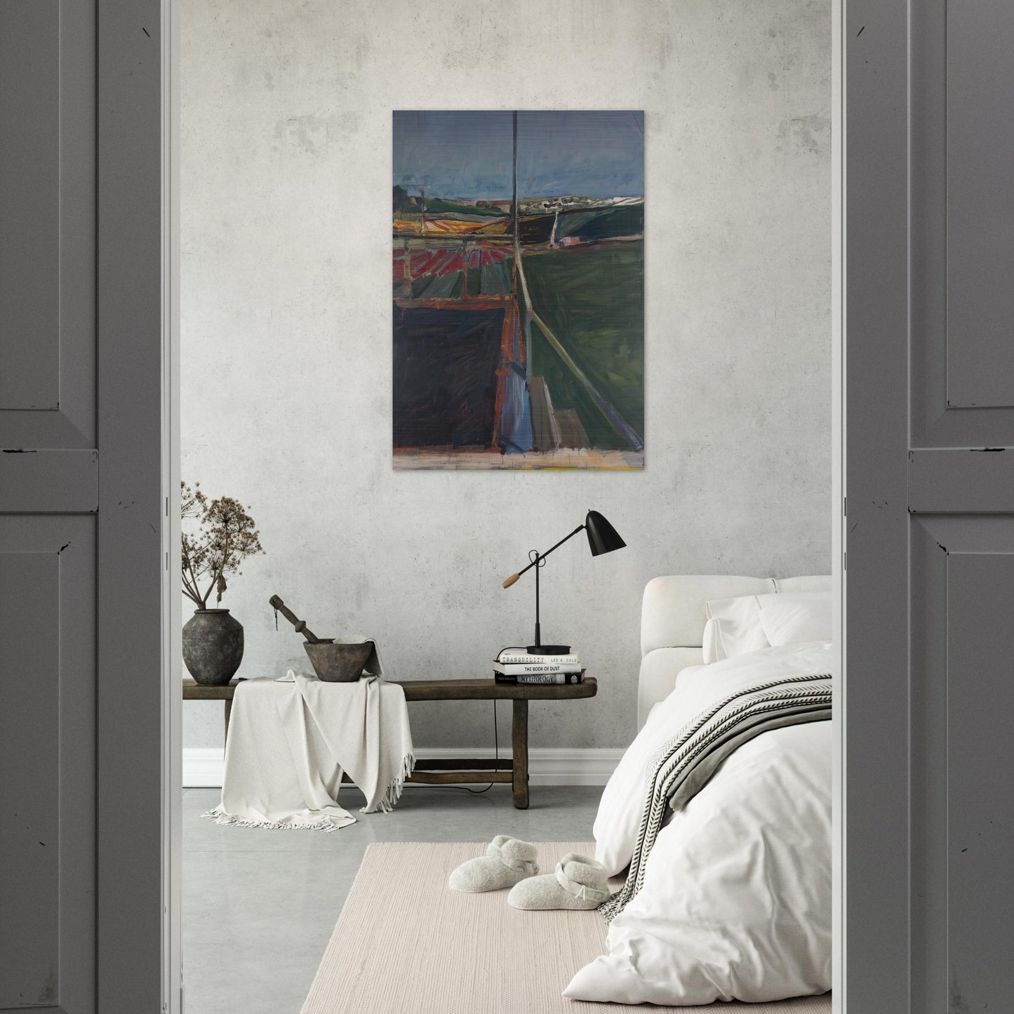 View from the Porch - Richard Diebenkorn Brushed Aluminum Print - 70x100 cm / 28x40 inches | Richard Diebenkorn Aluminum Print | Richard Diebenkorn Prints