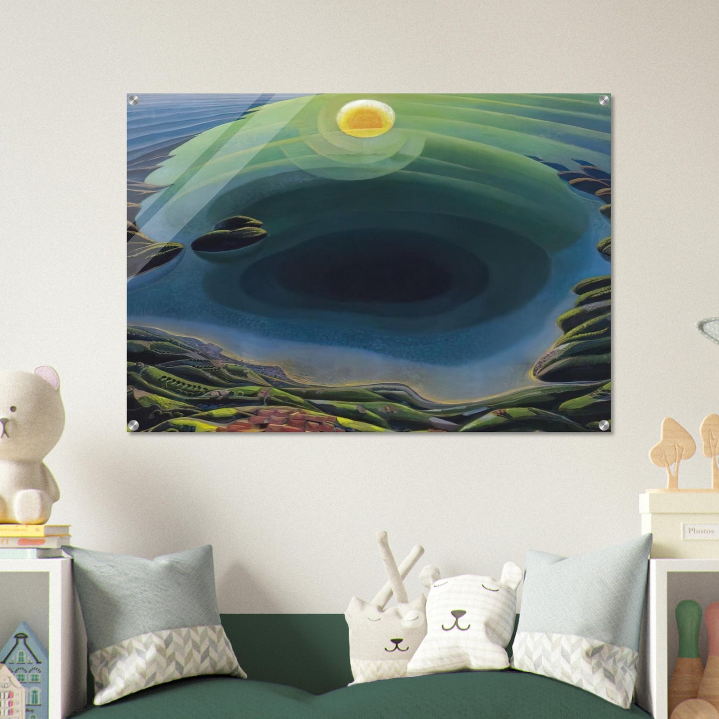 Aurora sul Golfo - 1935 - Gerardo Dottori Acrylic Print - 70x100 cm / 28x40″ inches