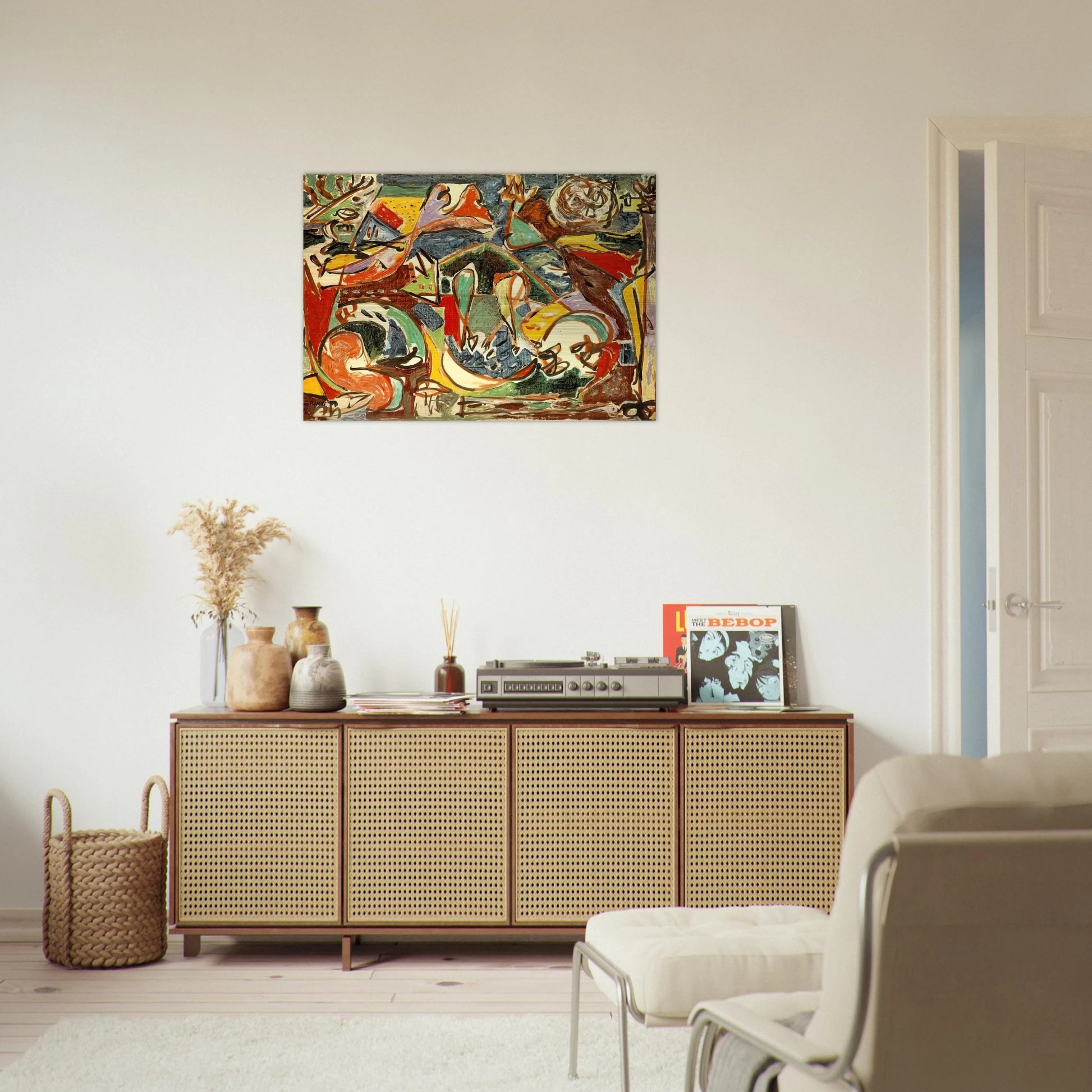 THE KEY - Jackson Pollock Brushed Aluminum Print - 70x100 cm / 28x40 inches | Jackson Pollock Aluminum Print | Jackson Pollock Prints