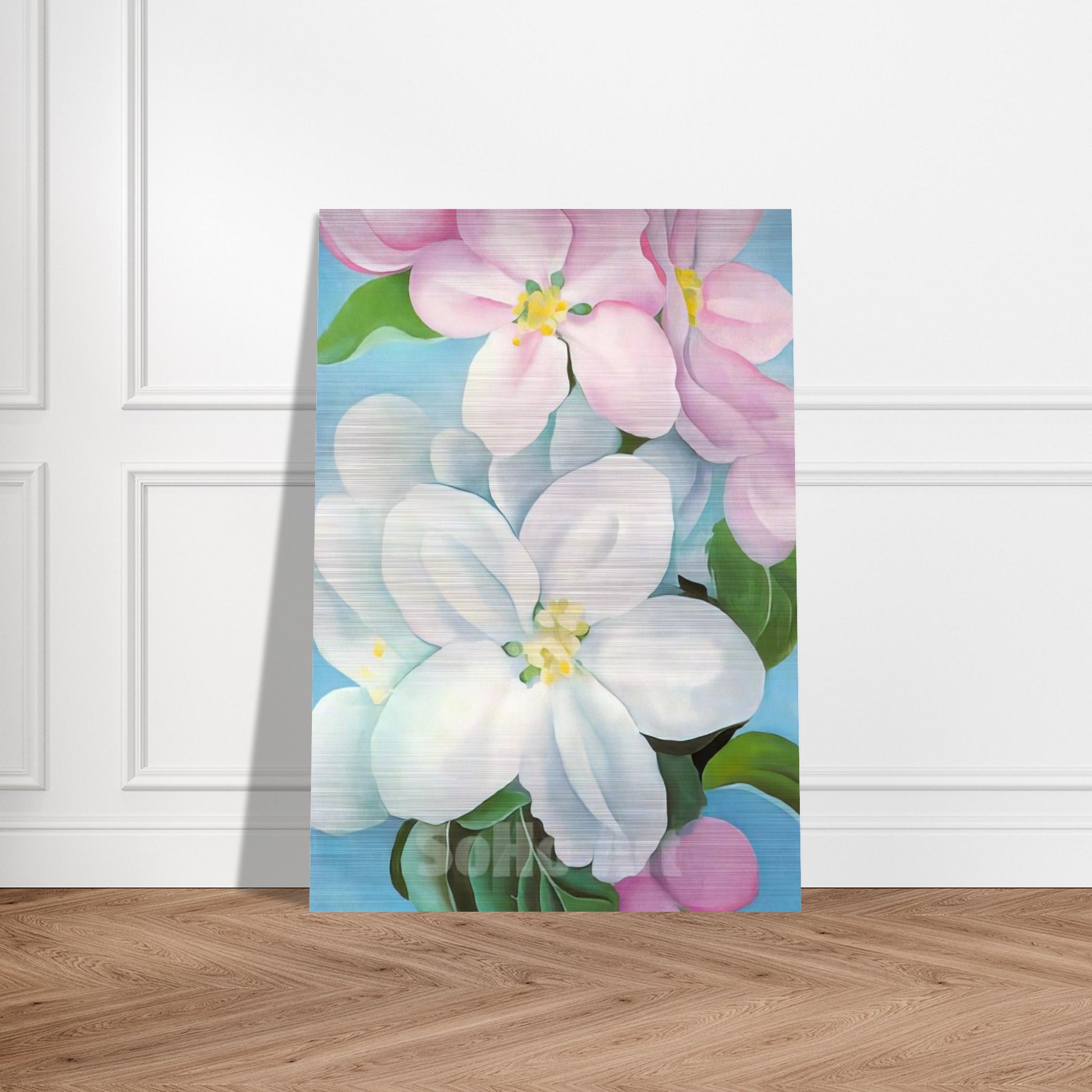 Apple Blossoms - Georgia O'Keeffe Brushed Aluminum Print - 70x100 cm / 28x40 inches | Georgia O'Keeffe Aluminum Print | Georgia O'Keeffe Prints