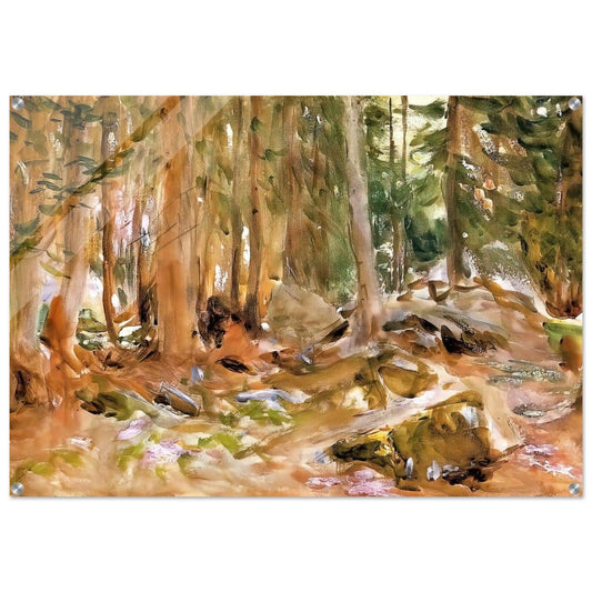 Pine Forest - John Singer Sargent Acrylic Print - 70x100 cm / 28x40″ inches