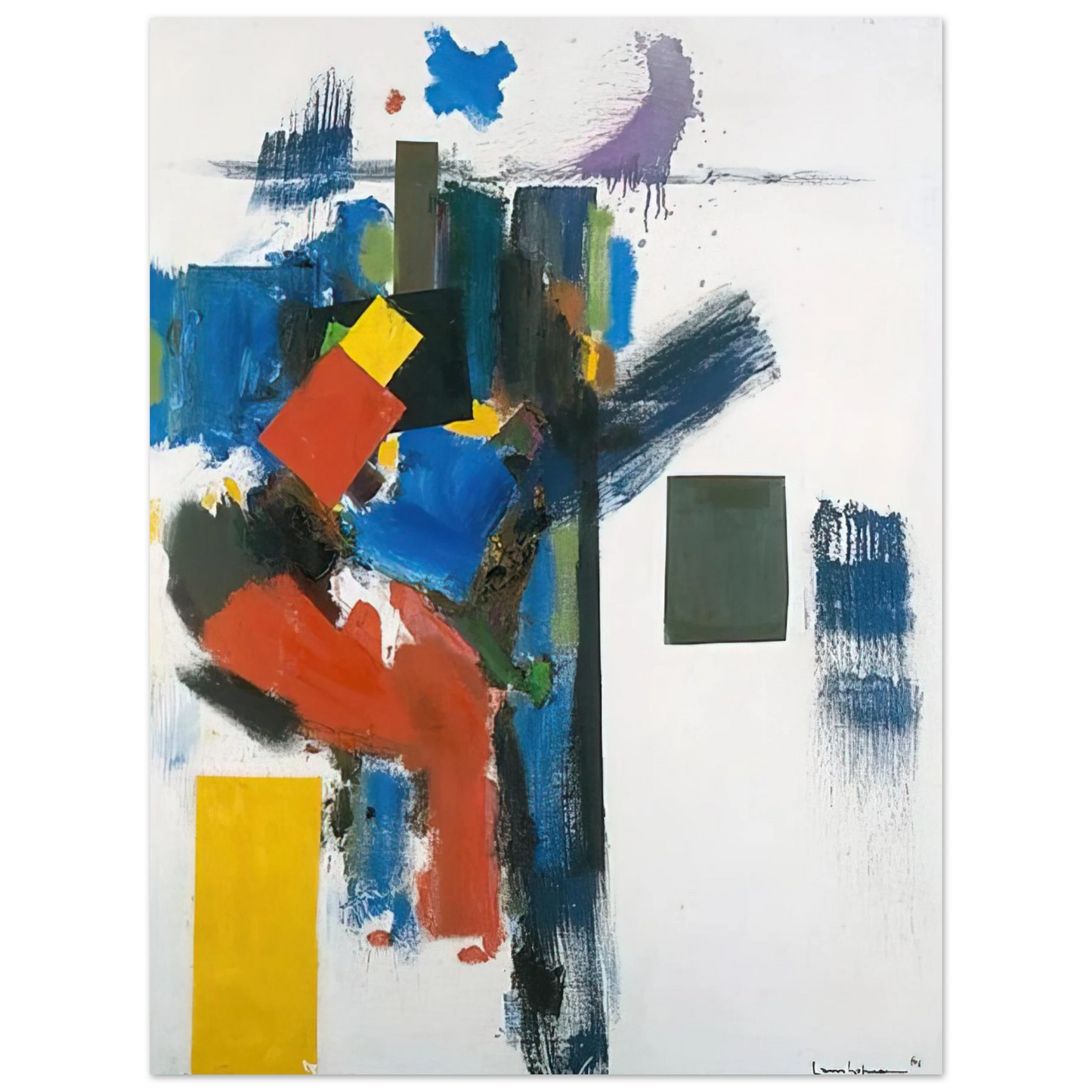Hans Hofmann - Heraldic Call  75x100 cm / 30x40inches Fine Art Poster