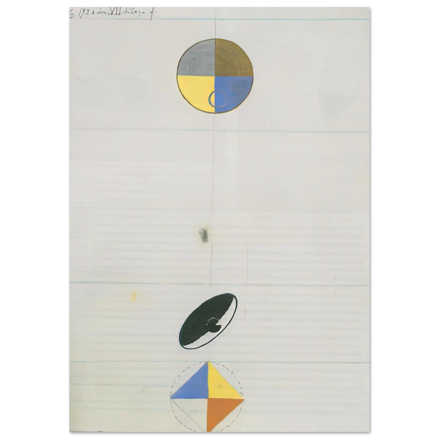 Hilma af Klint - SERIES NO VII NO 3F 1920 Wall art - A1 (59.4 x 84.1  cm) - Fine Art Poster - -