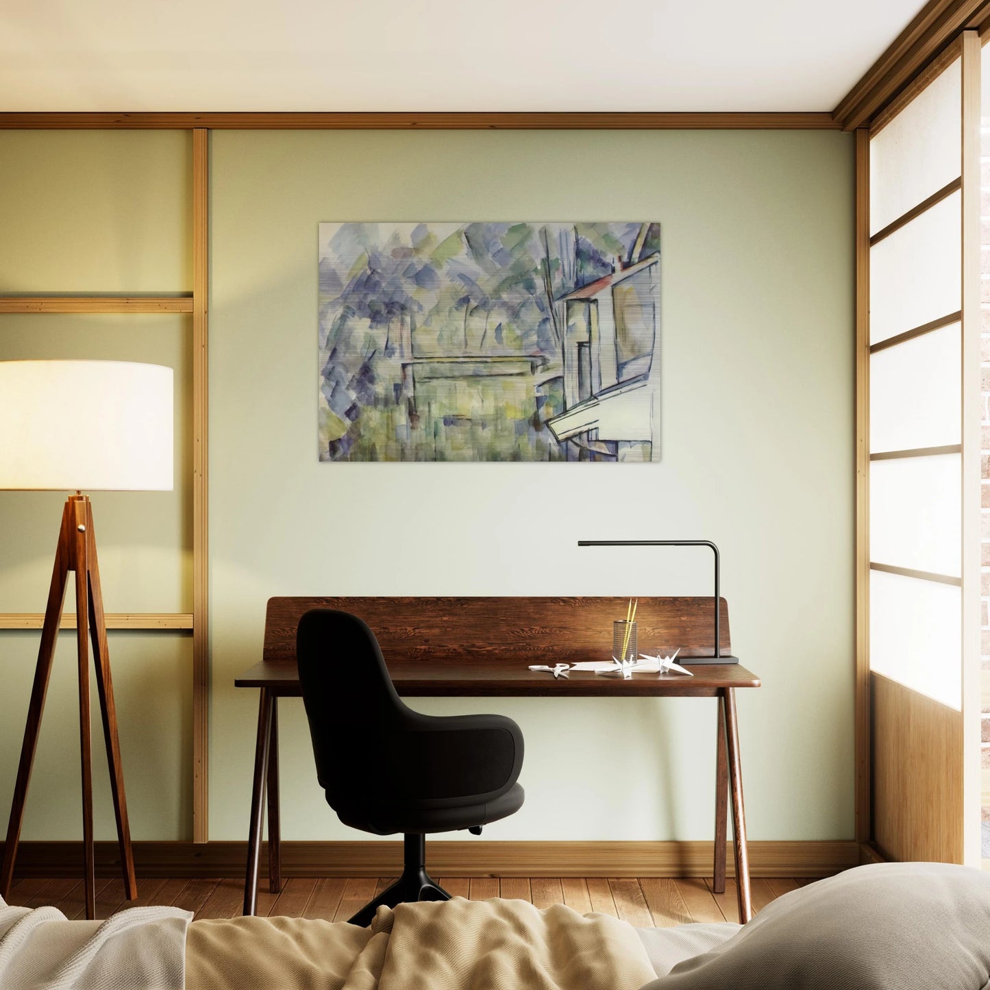 Mill on the River - Paul Cézanne Brushed Aluminum Print - 70x100 cm / 28x40 inches | Paul Cézanne Aluminum Print | Paul Cézanne Prints