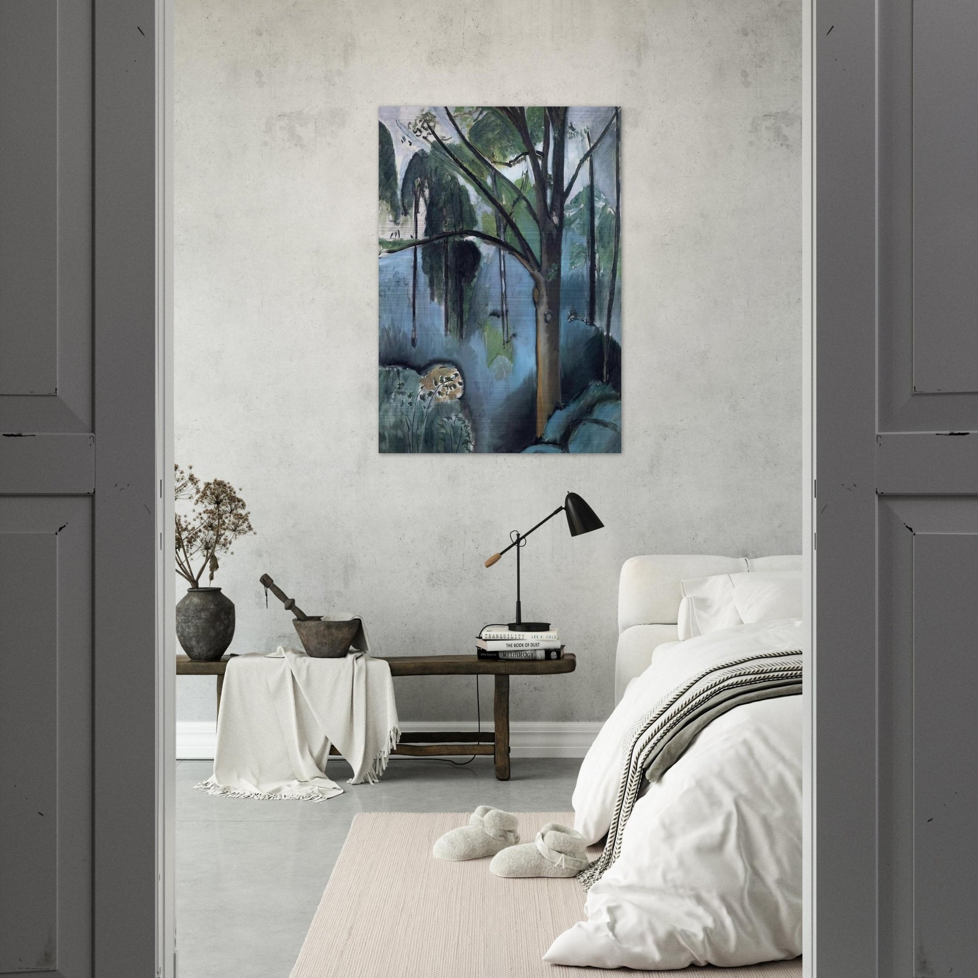 TRIVAUX POND 1917 - Henri Matisse Brushed Aluminum Print - 70x100 cm / 28x40 inches | Henri Matisse Aluminum Print | Henri Matisse Prints