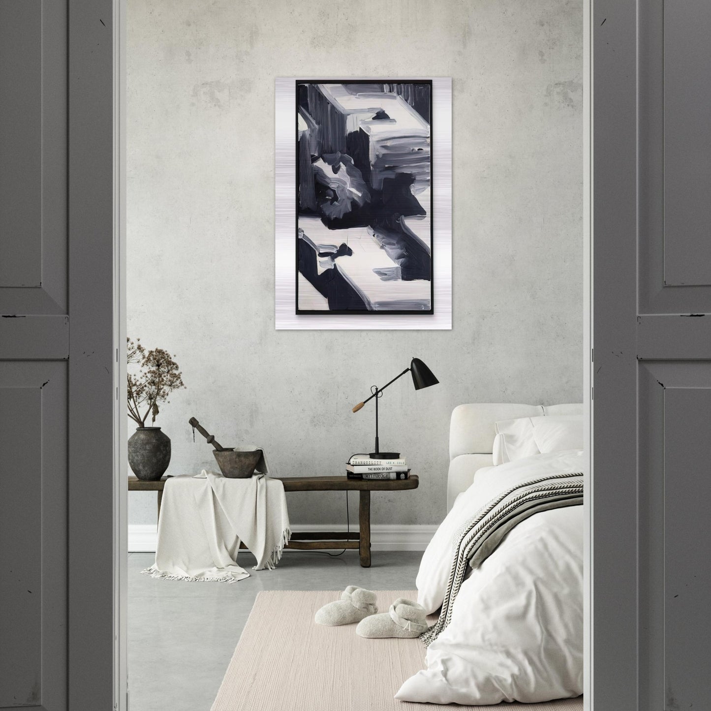 TOWNSCAPE 1968 1 - Gerhard Richter Brushed Aluminum Print - 70x100 cm / 28x40 inches | Gerhard Richter Aluminum Print | Gerhard Richter Prints