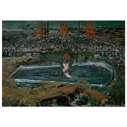 OPERATION SEA LION 1975 - Anselm Kiefer Brushed Aluminum Print - 70x100 cm / 28x40 inches | Anselm Kiefer Aluminum Print | Anselm Kiefer Prints
