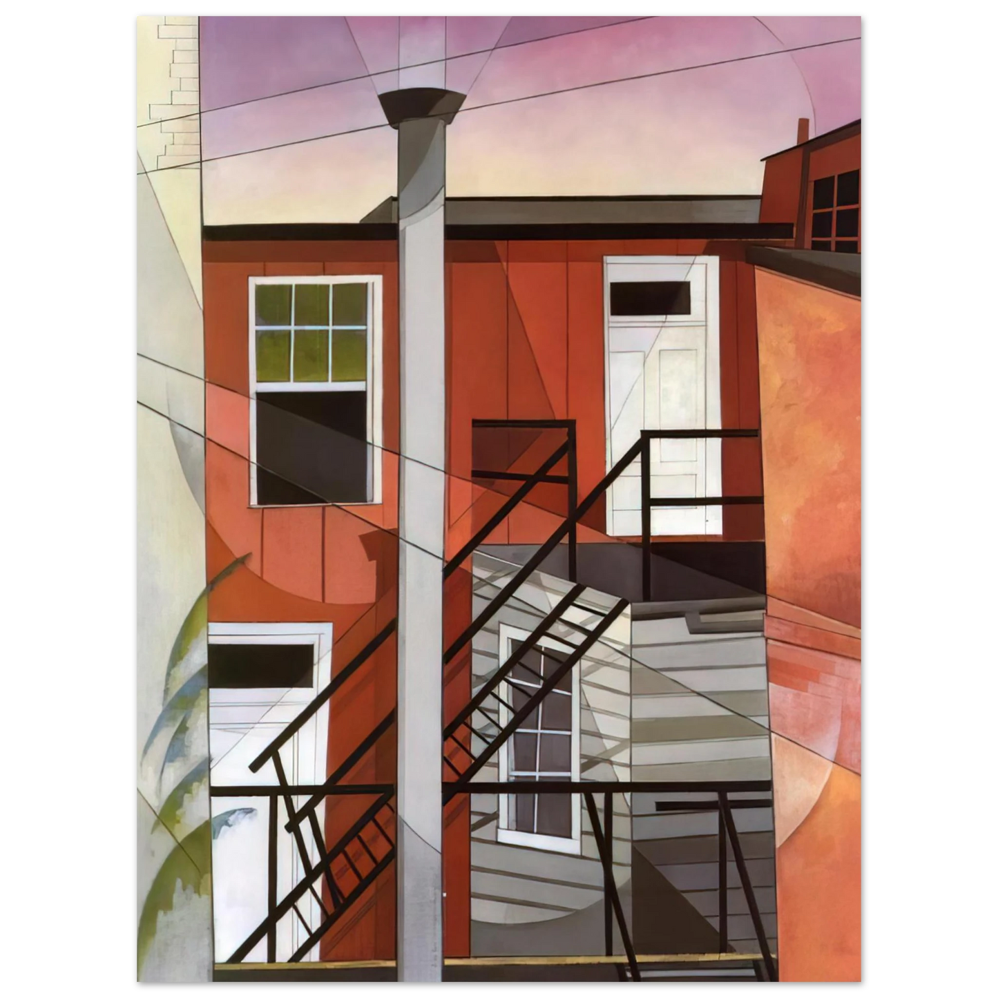 Charles Demuth - Modern Conveniences - 1921  75x100 cm / 30x40inches Fine Art Poster