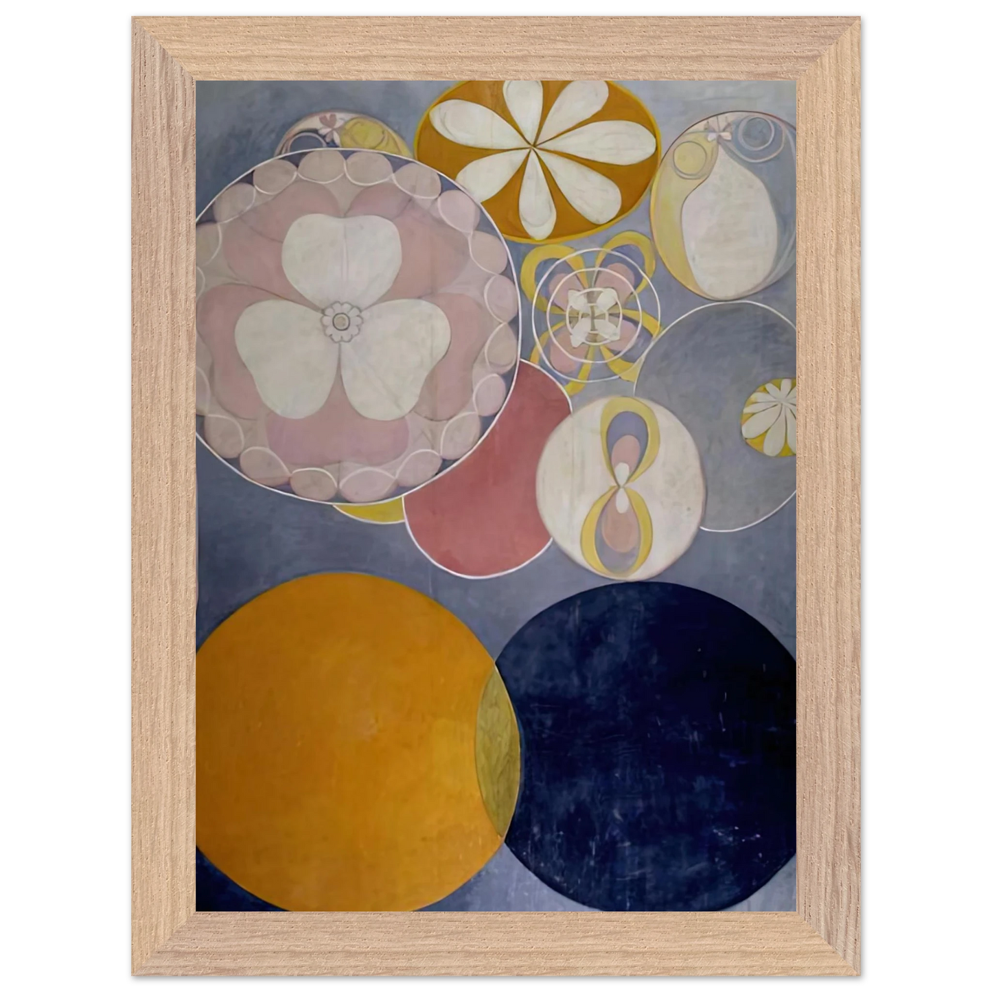 Hilma af Klint - DE TIO ST RSTA N 2 BARNAALDERN 1907 Wall art - A1 (59.4 x 84.1  cm) - Fine Art Poster-canvas - -