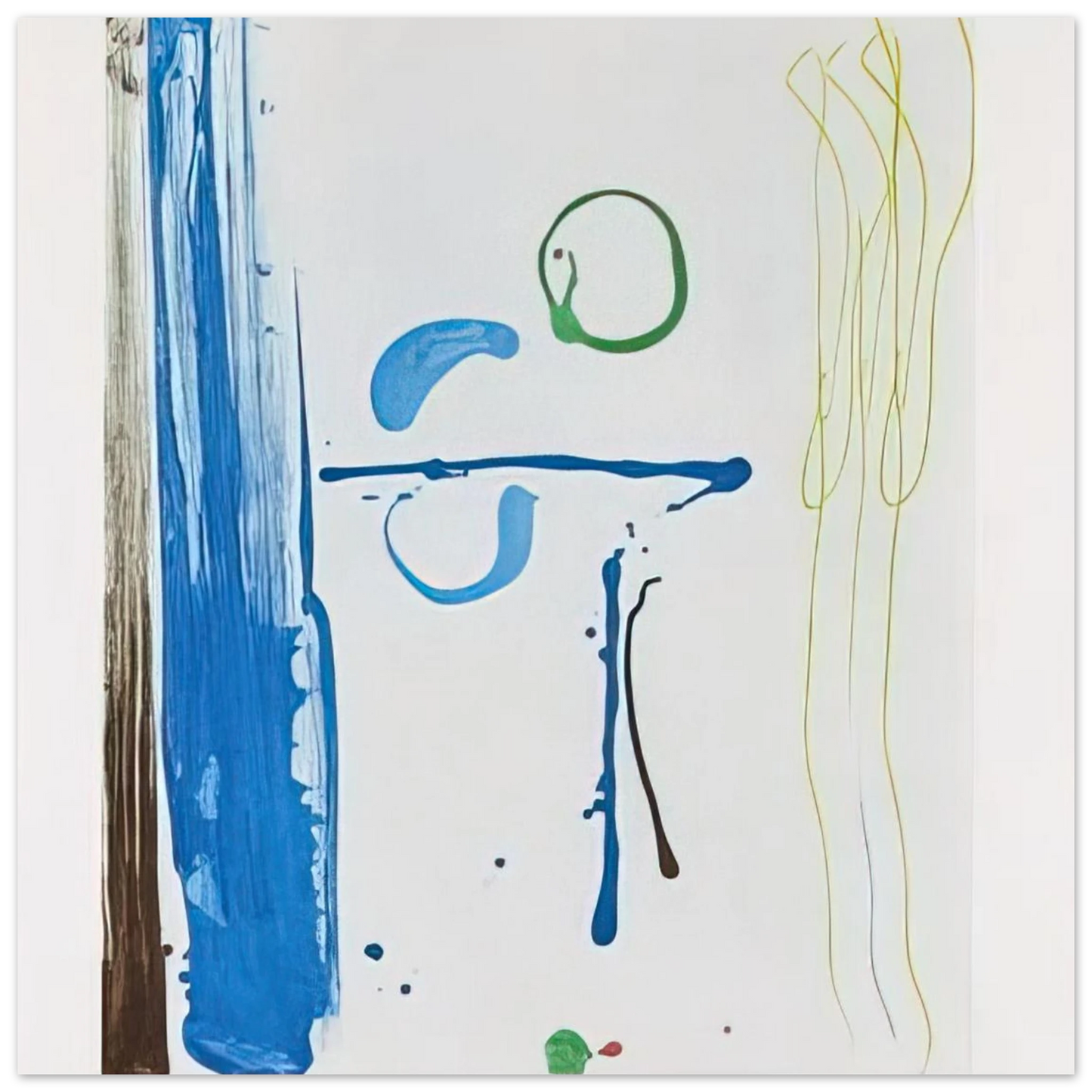 Helen Frankenthaler - Sunshine After Rain - 1987 Wall art - 15x20 cm / 6x8 inches - Premium Wooden Framed Poster With Fine Art Paper-canvas - Wood frame