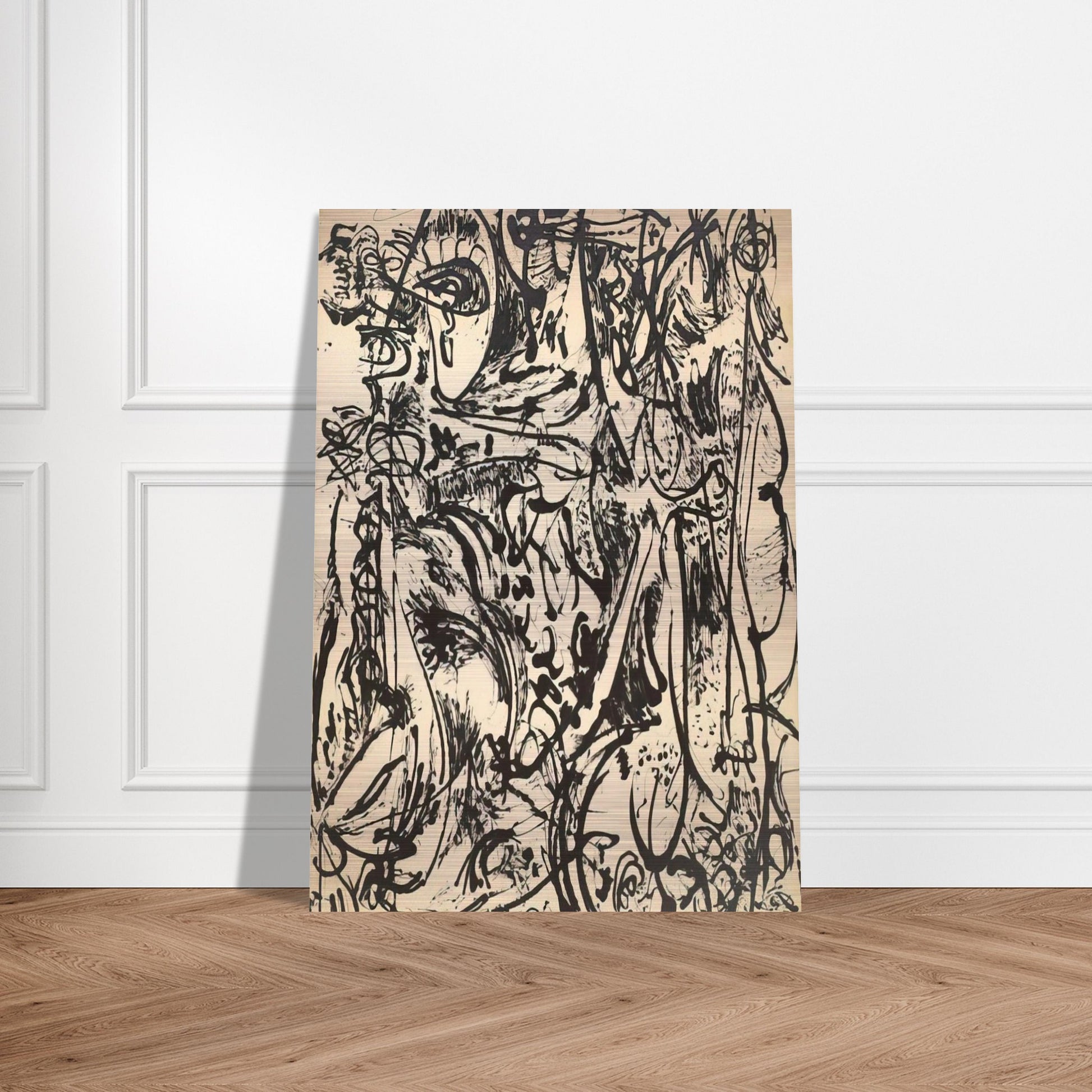 ECHO 1951 - Jackson Pollock Brushed Aluminum Print - 70x100 cm / 28x40 inches | Jackson Pollock Aluminum Print | Jackson Pollock Prints