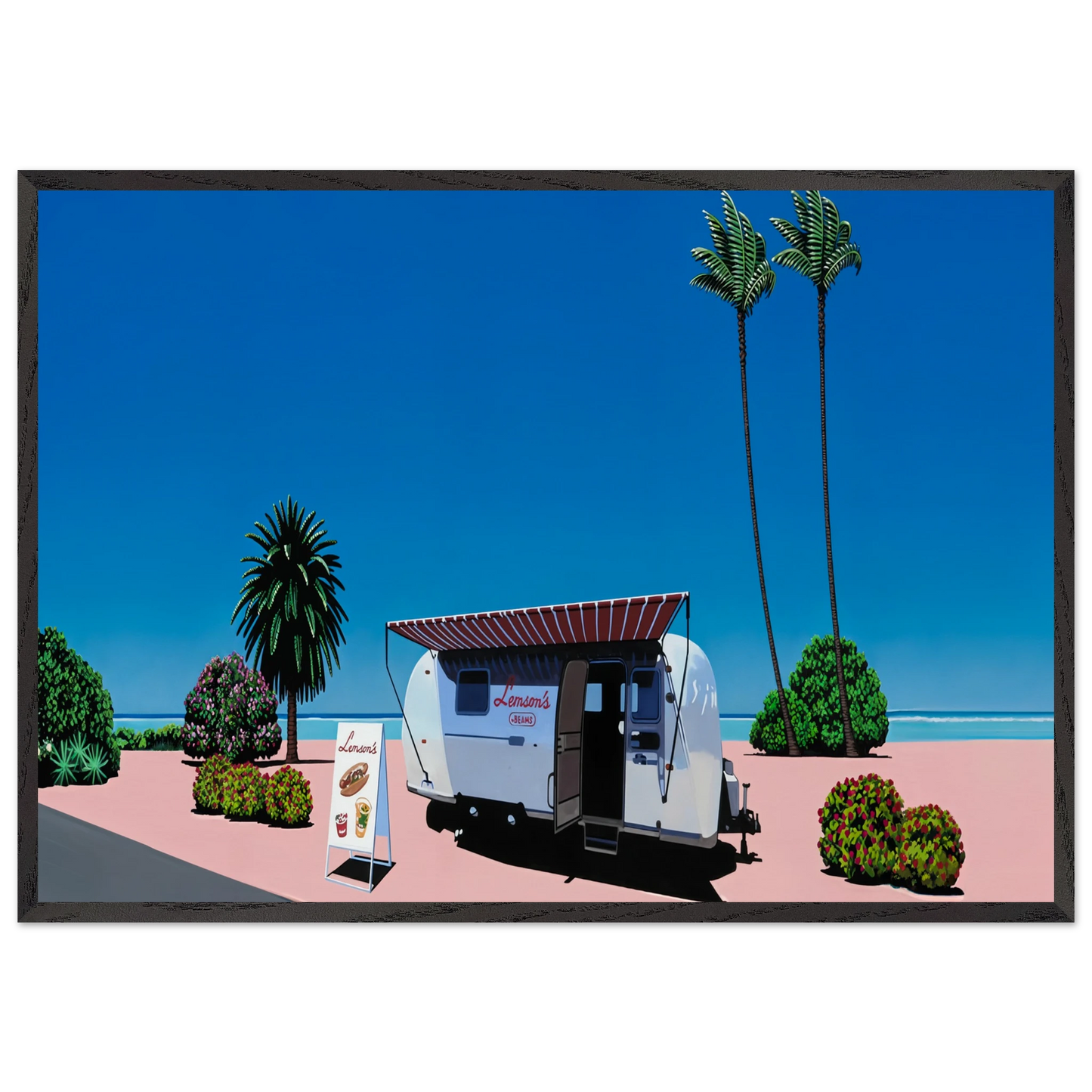 Lemsons Beams - Hiroshi Nagai 70x100 cm / 28x40 inches Framed Art Print – Black Wooden Frame