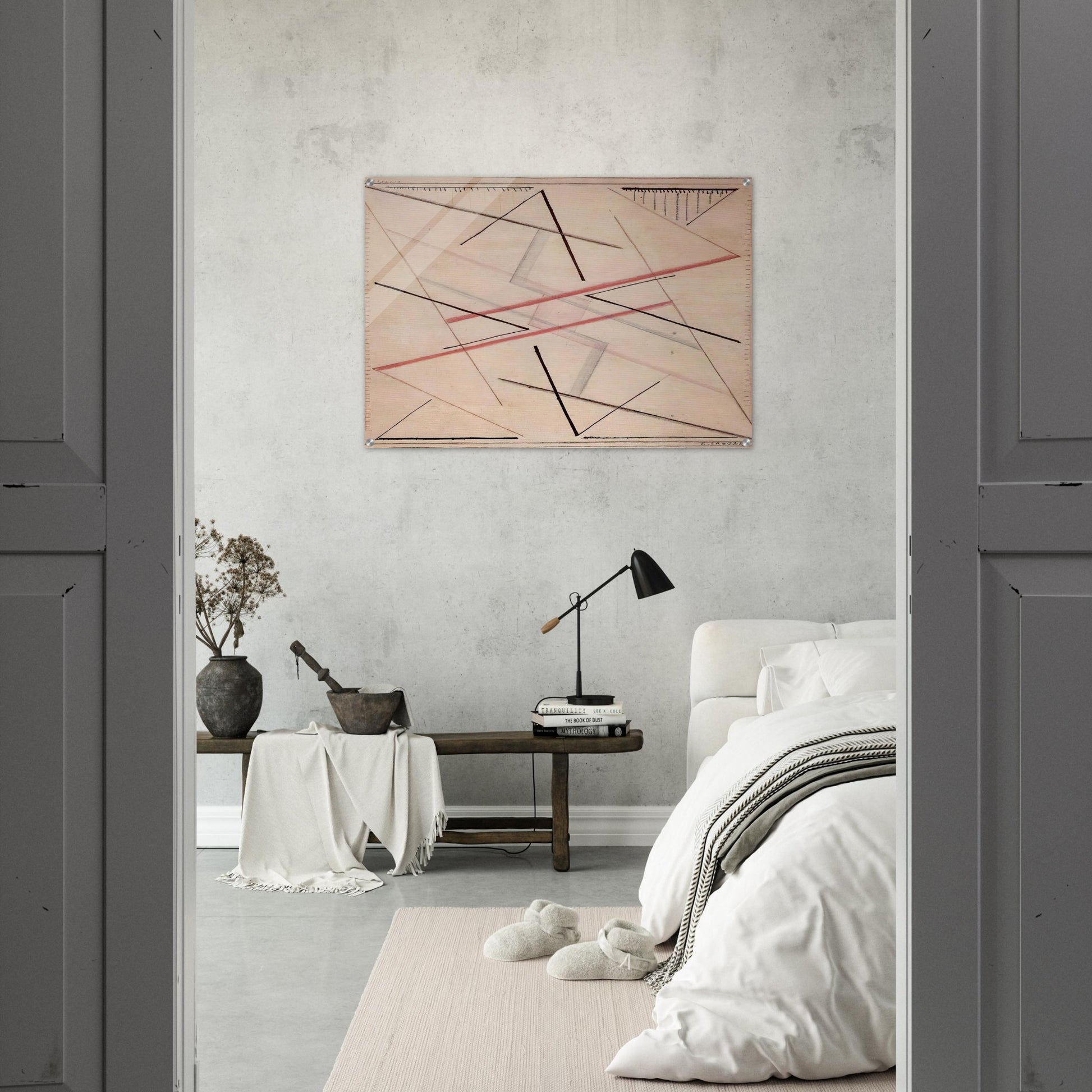 Astrazione di una linea n. 2, disegno - 1925 - Bice Lazzari Acrylic Print - 70x100 cm / 28x40″ inches