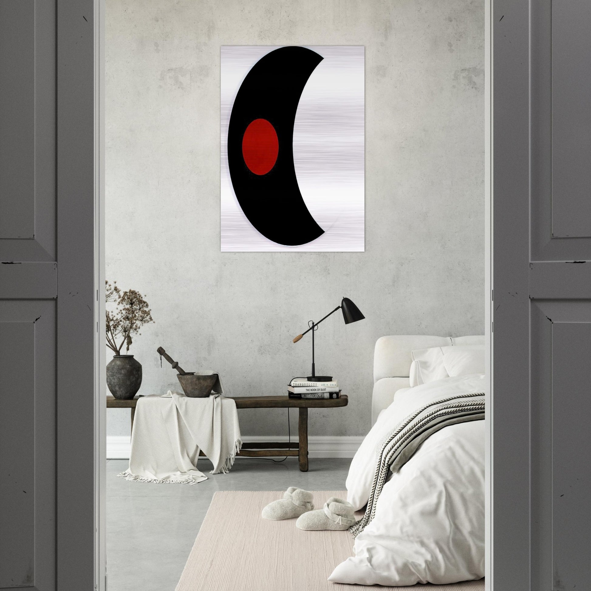 Omicron V - 1961 - Alexander Liberman Brushed Aluminum Print - 70x100 cm / 28x40 inches | Alexander Liberman Aluminum Print | Alexander Liberman Prints
