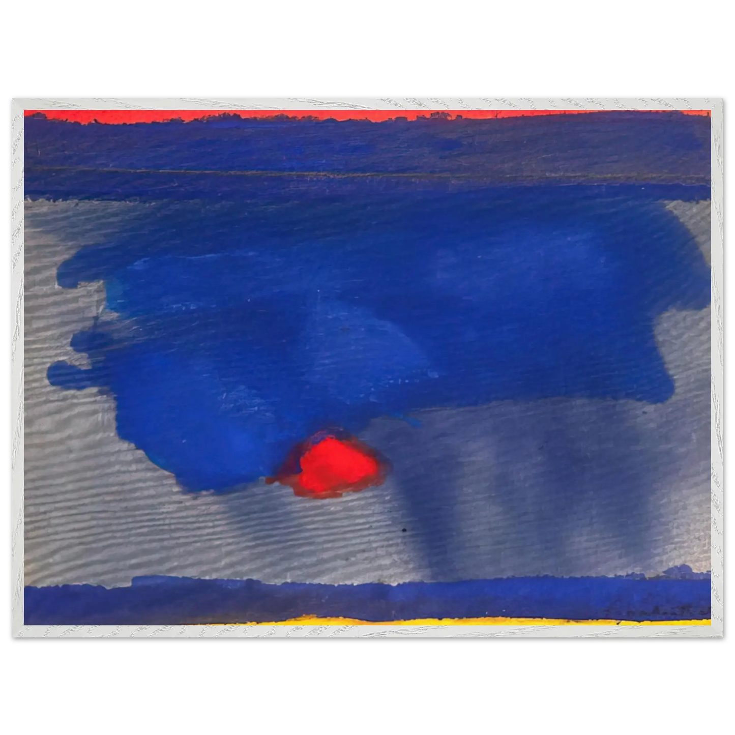 Helen Frankenthaler - Provincetown - 1964 Wall art - 40x50 cm / 16x20 Inches - Premium Wooden Framed Poster With Fine Art Paper - Wood frame