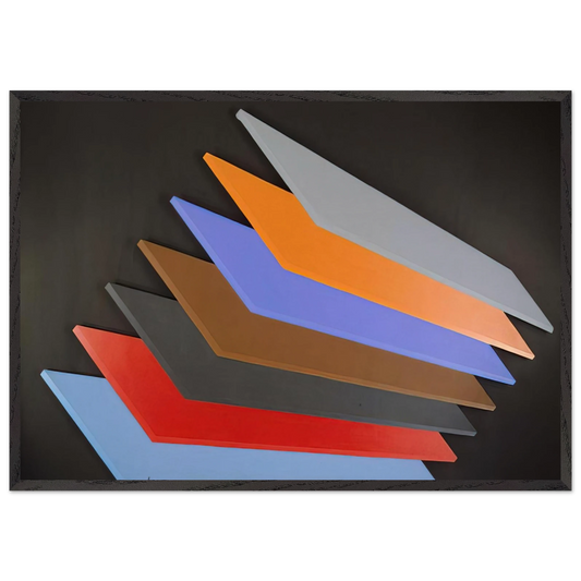Twenty - 1968 - Thomas Downing 70x100 cm / 28x40 inches Framed Art Print – Black Wooden Frame