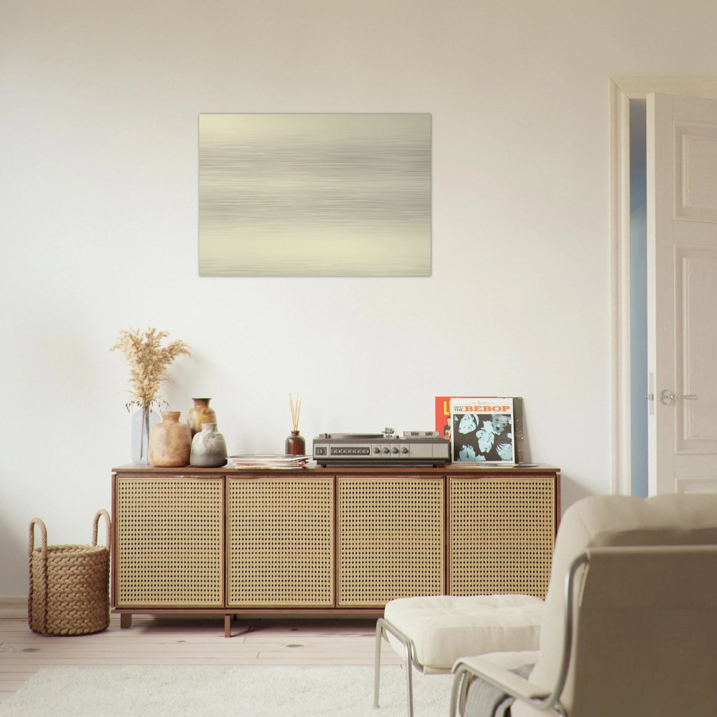 Mountain I - Agnes Martin Brushed Aluminum Print - 70x100 cm / 28x40 inches | Agnes Martin Aluminum Print | Agnes Martin Prints