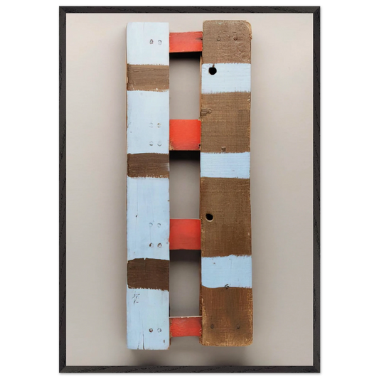 Ladder - 1968 - Betty Parsons 70x100 cm / 28x40 inches Framed Art Print – Black Wooden Frame