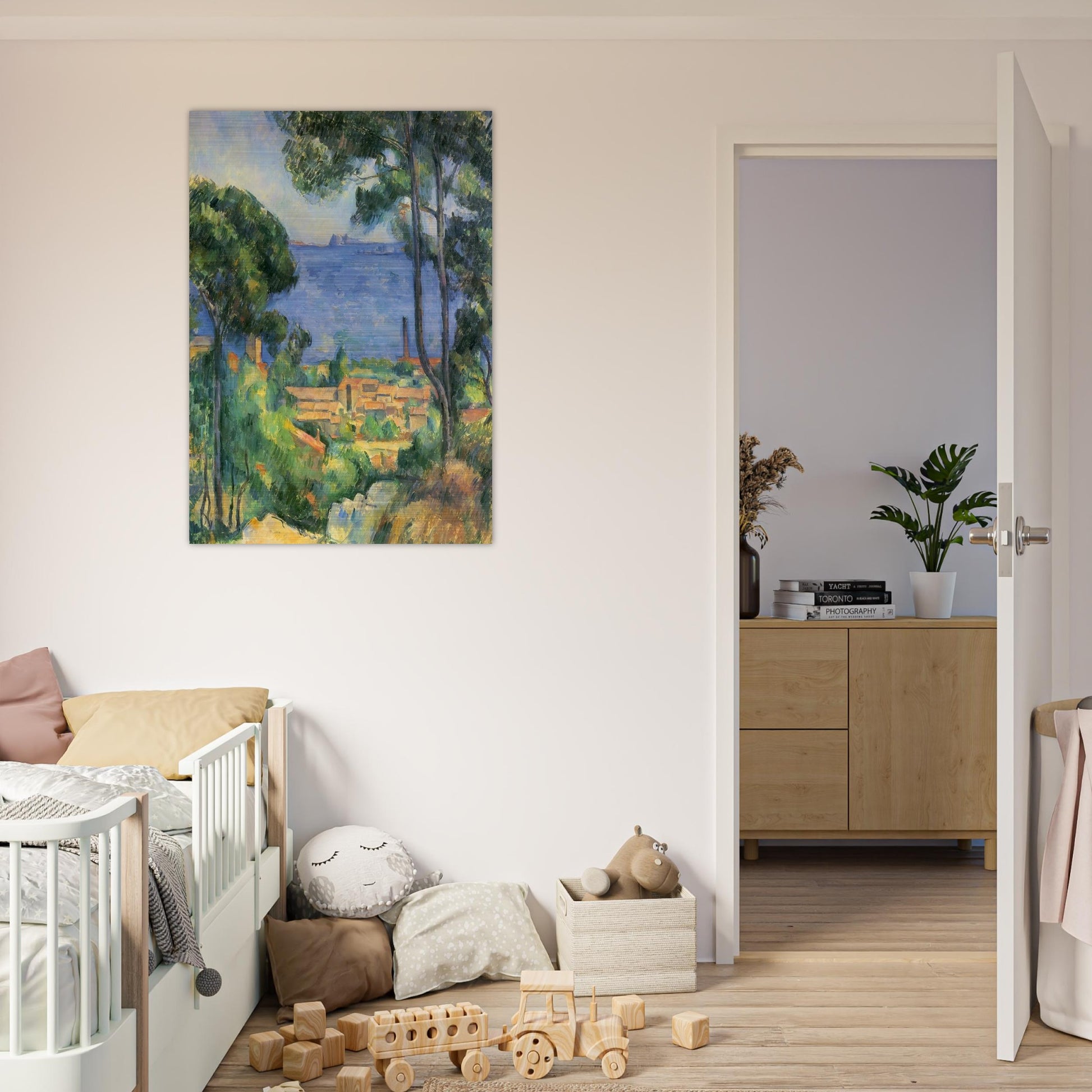 View of L'Estaque and Chateaux d'If - Paul Cézanne Brushed Aluminum Print - 70x100 cm / 28x40 inches | Paul Cézanne Aluminum Print | Paul Cézanne Prints