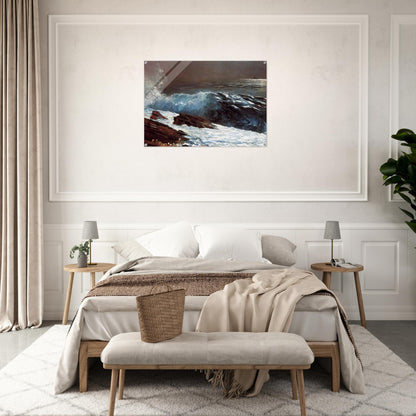 SUNLIGHT ON THE COAST - Winslow Homer Acrylic Print - 70x100 cm / 28x40″ inches