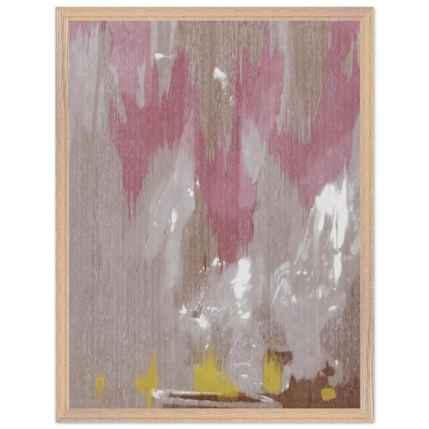 Helen Frankenthaler - Tales of Genji IV - 1998 Wall art - 27x35 cm / 11x14 inches - Premium Wooden Framed Poster With Fine Art Paper-canvas - White frame