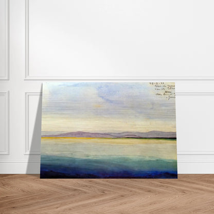 THE SEA AT THE MOUTH OF THE EBRO - MC Escher Brushed Aluminum Print - 70x100 cm / 28x40 inches | MC Escher Aluminum Print | MC Escher Prints