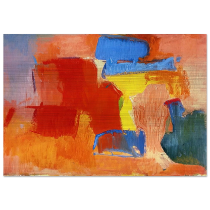 UNTITLED 1959 - Esteban Vicente Brushed Aluminum Print - 70x100 cm / 28x40 inches | Esteban Vicente Aluminum Print | Esteban Vicente Prints