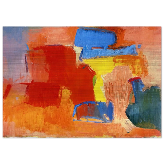 UNTITLED 1959 - Esteban Vicente Brushed Aluminum Print - 70x100 cm / 28x40 inches | Esteban Vicente Aluminum Print | Esteban Vicente Prints