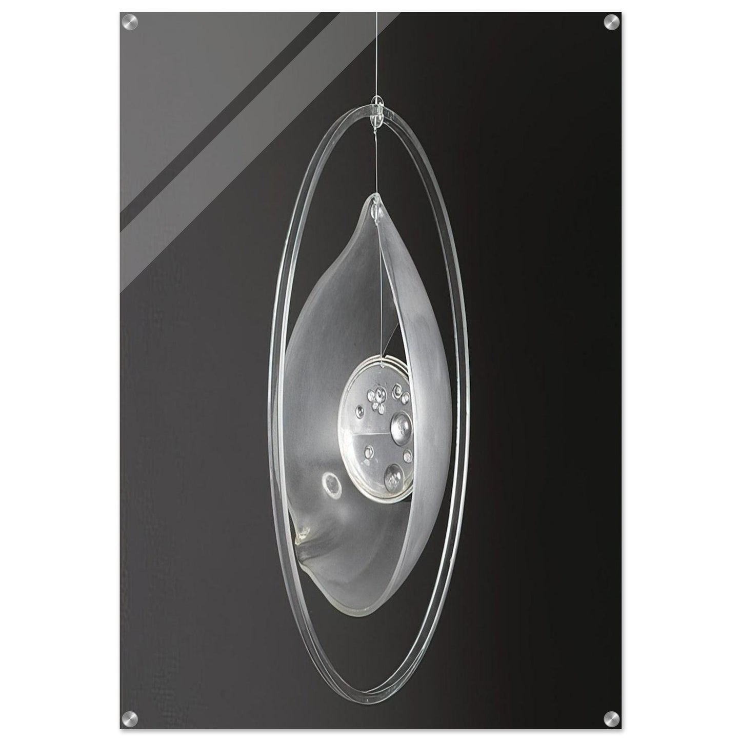 Deformación de la gota circunvalada - 1965 - Gyula Kosice Acrylic Print - 70x100 cm / 28x40″ inches | Gyula Kosice Wall Art | Gyula Kosice Prints