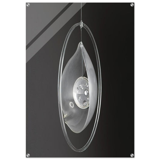 Deformación de la gota circunvalada - 1965 - Gyula Kosice Acrylic Print - 70x100 cm / 28x40″ inches | Gyula Kosice Wall Art | Gyula Kosice Prints