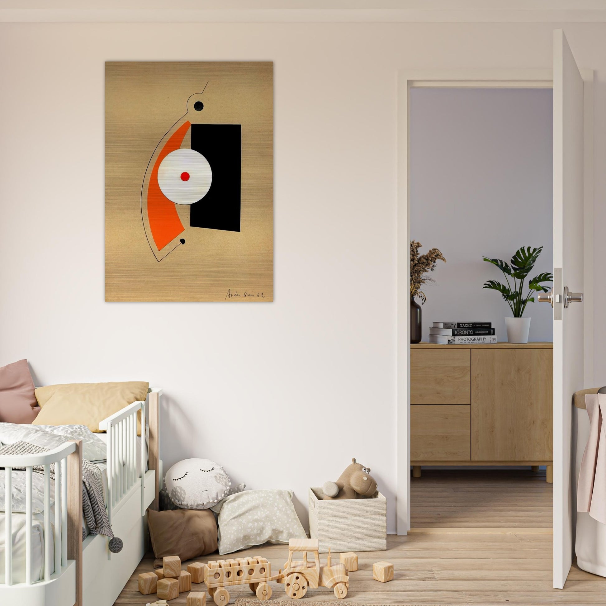 Untitled - 1962 - Carmelo Arden Quin Brushed Aluminum Print - 70x100 cm / 28x40 inches | Carmelo Arden Quin Aluminum Print | Carmelo Arden Quin Prints