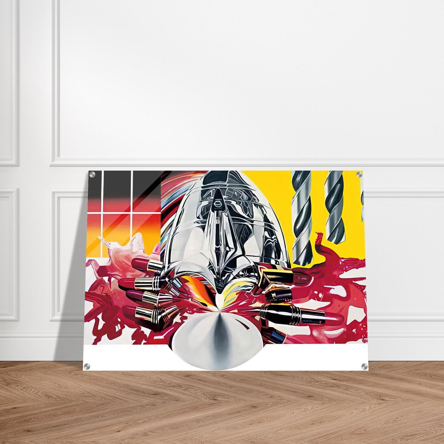 The Swimmer in the Econo-mist  painting 3  - James Rosenquist Acrylic Print - 70x100 cm / 28x40″ inches | James Rosenquist Wall Art | James Rosenquist Prints