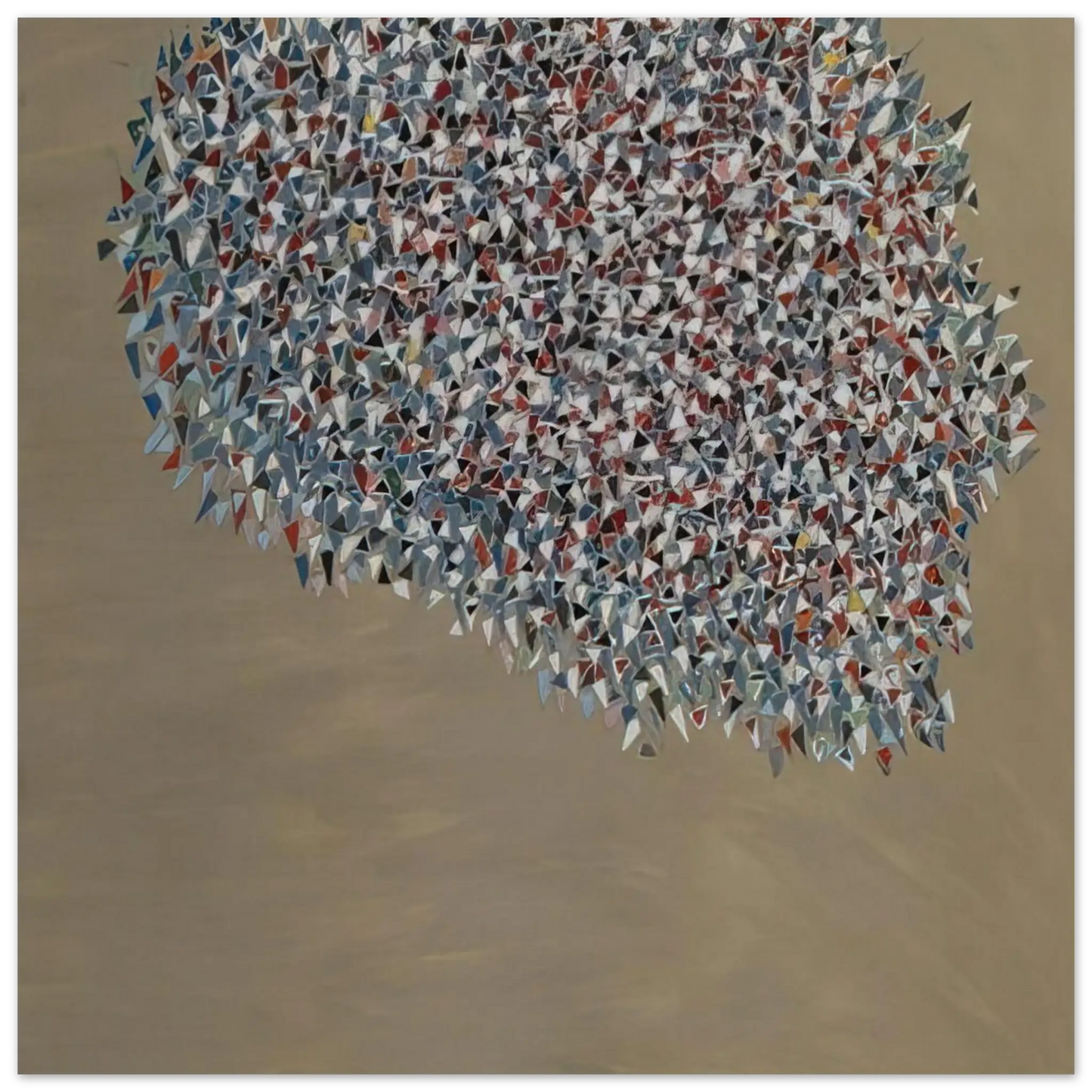 Helen Frankenthaler - Untitled - 1980 Wall art - 21x29.7 cm / 8x12" - Premium Wooden Framed Poster With Fine Art Paper - Black frame