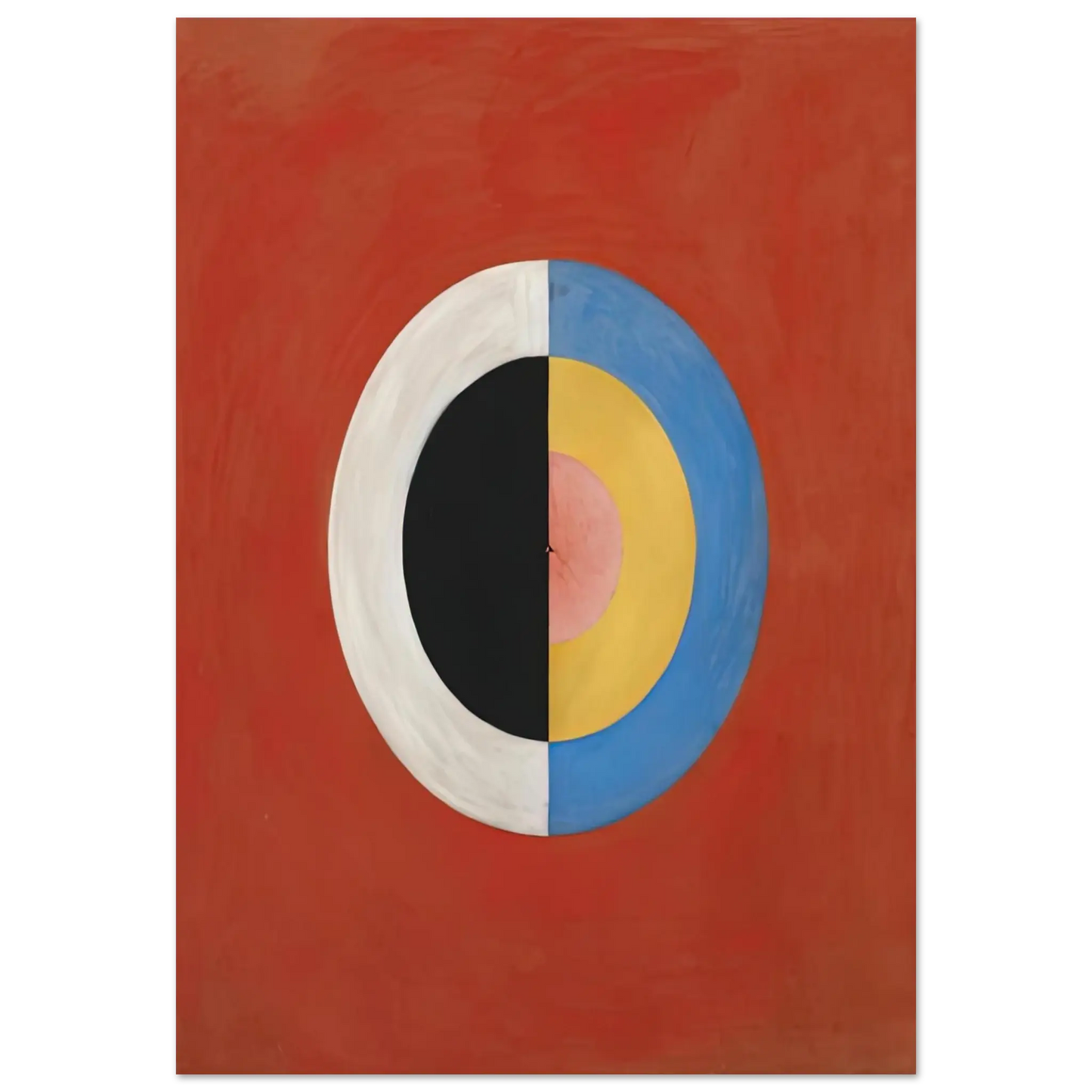 Hilma af Klint - THE SWAN NO 17 1915 0 Wall art - 50x70 cm / 20x28 Inches - Premium Wooden Framed Poster With Fine Art Paper - White frame