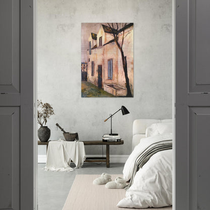 THE DEBRAY FARM - Maurice Utrillo Brushed Aluminum Print - 70x100 cm / 28x40 inches | Maurice Utrillo Aluminum Print | Maurice Utrillo Prints