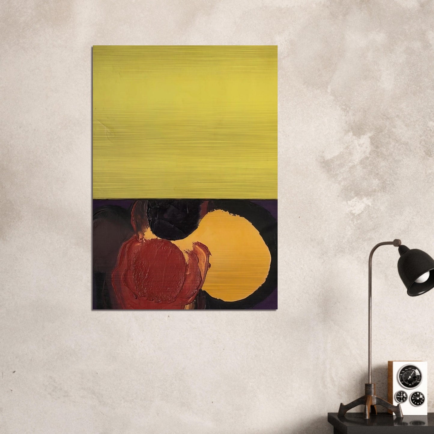 UNTITLED 1965 - Luis Feito Brushed Aluminum Print - 70x100 cm / 28x40 inches | Luis Feito Aluminum Print | Luis Feito Prints