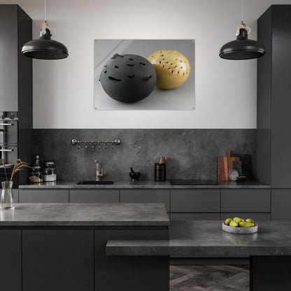 Sphere - 1957 - Lucio Fontana Acrylic Print - 70x100 cm / 28x40″ inches
