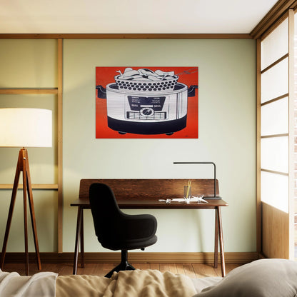 ROTO BROIL 1961 - Roy Lichtenstein Brushed Aluminum Print - 70x100 cm / 28x40 inches | Roy Lichtenstein Aluminum Print | Roy Lichtenstein Prints