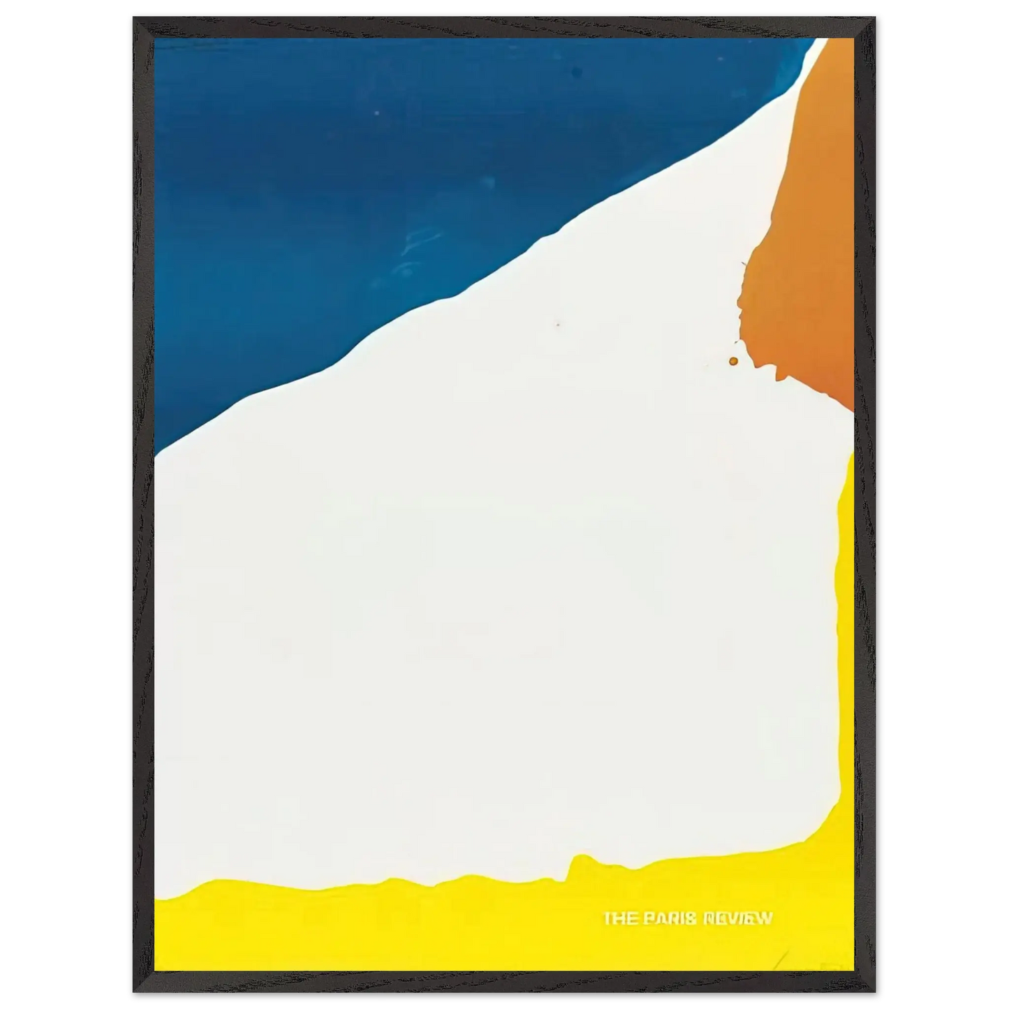 Helen Frankenthaler - Paris Review - 1966 Wall art - 20x25 cm / 8x10 Inches - Premium Wooden Framed Poster With Fine Art Paper - White frame