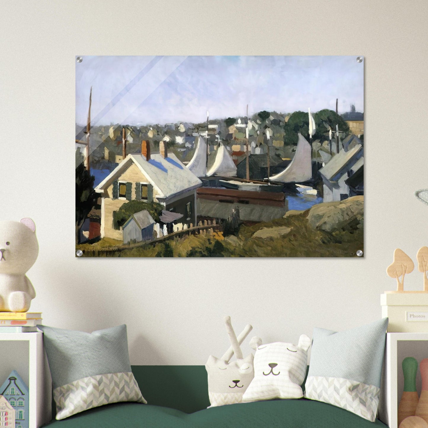 Gloucester Harbor - Edward Hopper Acrylic Print - 70x100 cm / 28x40″ inches