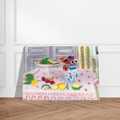 THE PINK TABLECLOTH 1925 - Henri Matisse Brushed Aluminum Print - 70x100 cm / 28x40 inches | Henri Matisse Aluminum Print | Henri Matisse Prints