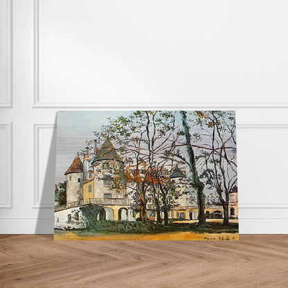 THE CASTLE - Maurice Utrillo Brushed Aluminum Print - 70x100 cm / 28x40 inches | Maurice Utrillo Aluminum Print | Maurice Utrillo Prints