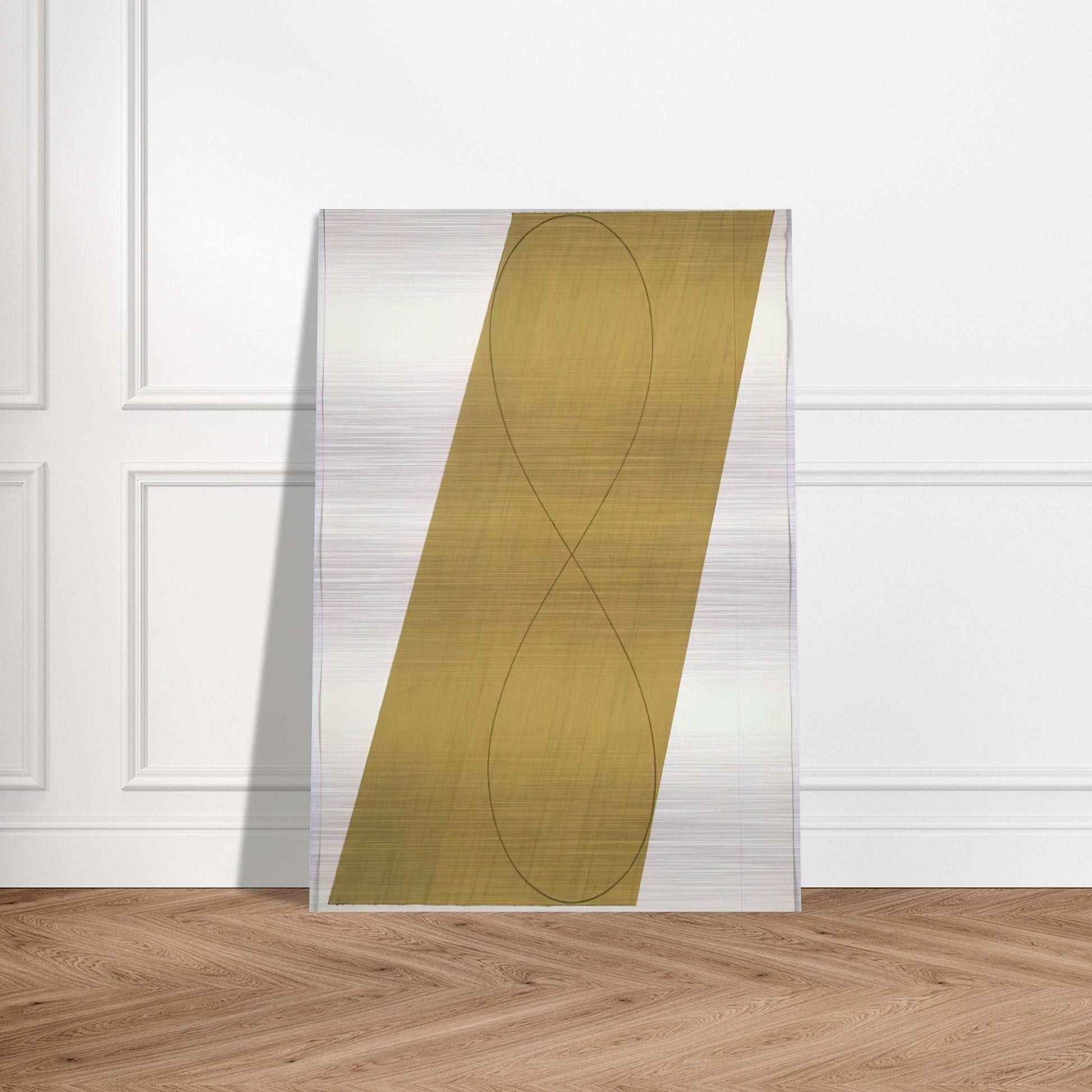 STUDY ATTIC SERIES VIII 1990 - Robert Mangold Brushed Aluminum Print - 70x100 cm / 28x40 inches | Robert Mangold Aluminum Print | Robert Mangold Prints