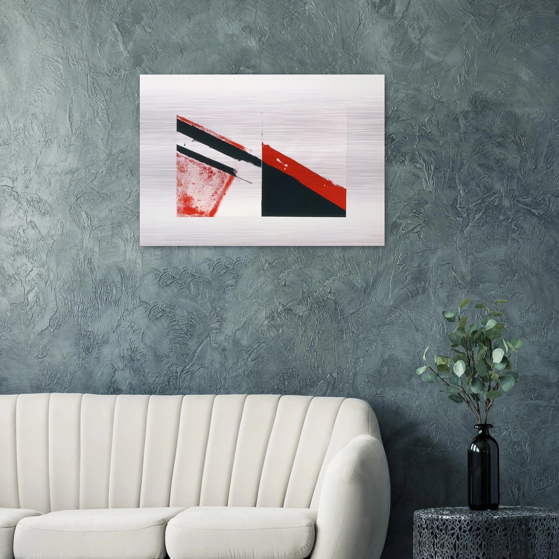Who knows the beginning and who knows the end I - 1976 - Blinky Palermo Brushed Aluminum Print - 70x100 cm / 28x40 inches | Blinky Palermo Aluminum Print | Blinky Palermo Prints